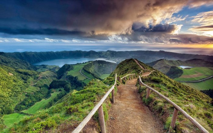 Azores portugal flores islands island vacation landscape